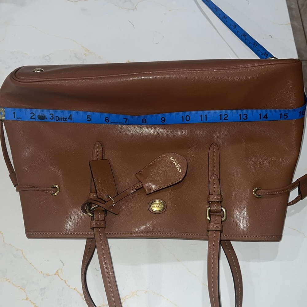 Leather Coach New York bag Brown  one size - Picture 8 of 11